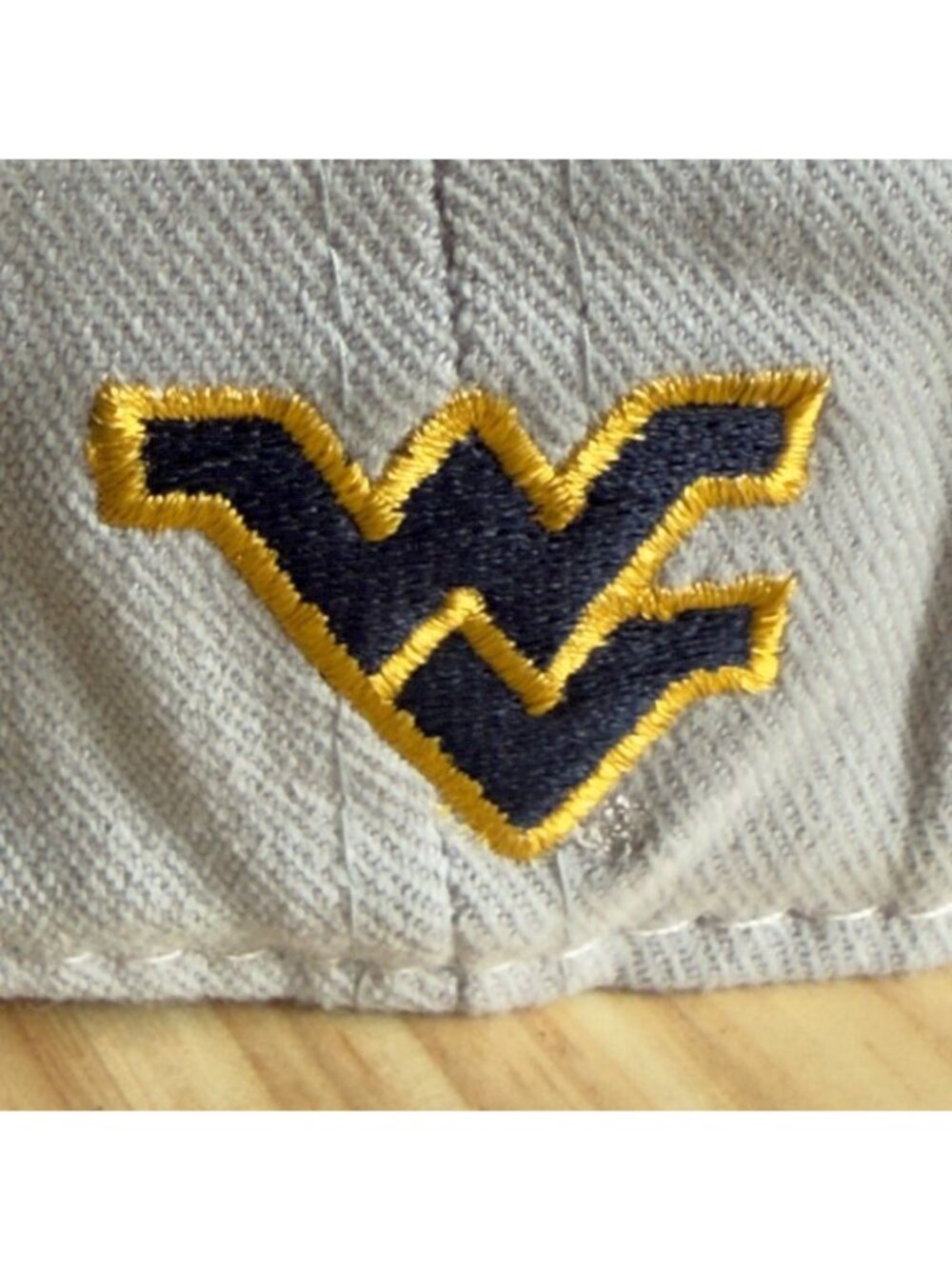 West Virginia University WVU Mountaineers Baseball Hat One Fit Top Of World Gray - Picture 3 of 8